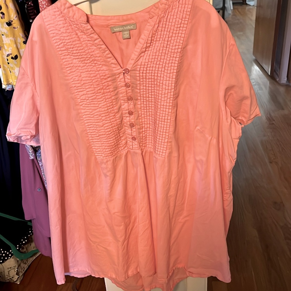 Pintuck tunic
